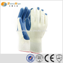 Sunnyhope blue T / C beschichtete dicke Latex Gummi beschichtete Arbeitshandschuhe